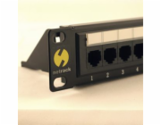 NETRACK 104-05 patch panel 19inch 24-ports cat. 5e UTP with shelf