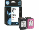 HP 6ZD17AE 2-Pack BK/3-colors No. 305