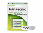 12x4 Panasonic EVOLTA AAA 750 mAh baterie