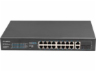 Lanberg Switch rack 19" POE+ 16x 100MB /2X COMBO  GIGABIT...