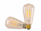 Tellur WiFi Filament Smart Bulb E27, Amber, White/Warm, D...