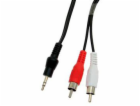 Sbox 3.5-2RCA-M/M-2/R 3.5mm M.->2 X RCA M, 2M