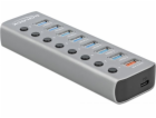 Delock USB 3.2 Gen 1 Hub mit 7 Ports + 1 Schnellladeport ...