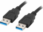 Lanberg CA-USBA-30CU-0010-BK USB cable 1m 3.0 USB A Black