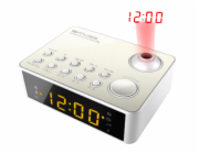 Muse M-178 PW Clock Digital Silver  White