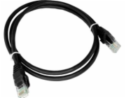 Patch-cord U/UTP cat.6 PVC 5.0m black ALANTEC