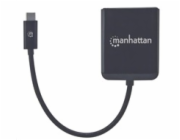 MANHATTAN Rozdělovač, MST Hub, USB-C na Dual DisplayPort Adaptér, černý