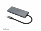 AKASA adaptér USB Type-C 9-in-1 Dock (PD Type-C, HDMI, VG...