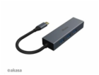 AKASA adaptér USB Type-C 4-In-1 Hub with Ethernet