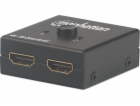 Manhattan HDMI Splitter/Switch 2-Port, Bi-Dir., Black, Di...