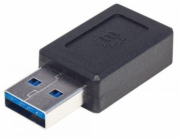 Adapter USB Manhattan USB-C - USB Czarny (354714)
