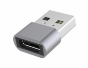 PremiumCord USB redukce USB C - USB2.0 A (F/M)