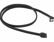 Sharkoon SATA úhlový kabel, opletený, 75 cm, černý (4044951017171)