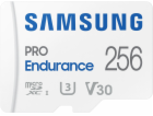 SAMSUNG PRO Endurance MicroSDXC 256GB + SD Adaptér / CL 1...