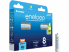 1x8 Panasonic Eneloop Micro AAA 800mAh Ni-MH BK-4MCDE/8BE