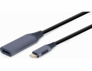Cablexpert A-USB3C-HDMI-01 adaptér k video kabelům 0,15 m USB typu C Šedá