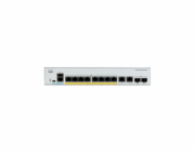 Cisco C1000-8FP-E-2G-L Catalyst C1000-8FP-E-2G-L, 8x 10/100/1000 Ether PoE+ ports and 120W PoE budget, 2x 1G SFP and RJ-45