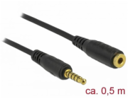 DeLOCK jack kabel 3,5 mm 5pin (zástrčka) > 3,5 mm 5pin (zásuvka)