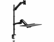 LOGILINK BP0030 LOGILINK - Sit-stand workstation monitor desk mount, 13-27, max. 9 kg