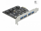 DeLOCK PCIe x1 až 4x ext. USB Type-A USB 3.2 Gen 1, USB ř...