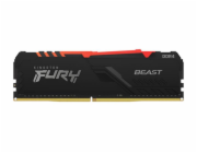 Kingston FURY Beast/DDR4/16GB/2666MHz/CL16/1x16GB/RGB/Black