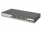 DIGITUS 24-Port Gigabit Switch 19Zoll, Managed, 2 Uplinks