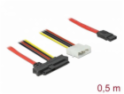 Delock Kabel SAS SFF-8482 + napájení > 1 x SATA 7 pin 0,5 m