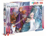 Clementoni Puzzle 104 Glitter Frozen 2 Glitter