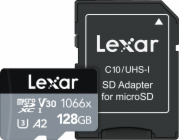 Paměťová karta microSDXC 128GB 1066x 160/120MB/s CL10 adaptér