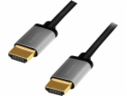 LOGILINK CHA0102 HDMI cable A/M to A/M 4K/60 Hz alu black...