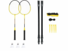 NILS NRZ262 ALUMINIUM badminton set 2 rackets 3 feather d...