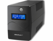 UPS Qoltec Qoltec Nepřerušitelný zdroj napájení UPS | Monolit | 1000VA | 600W | LCD | USB | RJ45