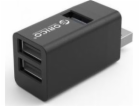 ORICO MINI HUB USB-A 3x USB-A (2x2.0 1x3.1) MINI-U32L-BK-BP