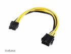 AKASA adaptér 12V ATX 8-Pin to PCIe 6+2 pin Adapter Cable