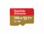 SanDisk micro SDXC karta 128GB Extreme (190 MB/s Class 10, UHS-I U3 V30) + adaptér