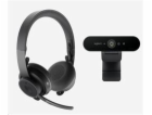 LOGITECH Bundle Zone Wrls headset + Brio 4K cam Pro Perso...