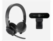 LOGITECH Bundle Zone Wrls headset + Brio 4K cam Pro Personal Video Collab Kit - GRAPHITE - EMEA