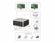 Club3D Mini dokovací stanice USB 3.2 4K30Hz UHD (HDMI/DVI/4x USB 3.1/Ethernet/Audio) DisplayLink® Certified
