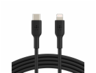 Belkin USB-C kabel s lightning konektorem, 1m, černý