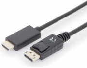 DIGITUS DisplayPort Adaptercable DP-HDMI Typ A 3m AK-340303-030-S