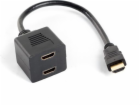 Lanberg AD-0019-BK videorozdělovač HDMI 2x HDMI