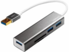 USB HUB LogiLink USB 3.0, 3portový, se čtečkou karet UA0306