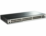 52portový gigabitový stohovatelný Smart Managed Switch včetně 4 10G SFP+