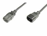 Digitus Prodlužovací napájecí kabel, C14 - C13 M / F, 1,2 m, H05VV-F3G 0,75qmm, bl