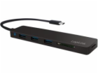 USB HUB LogiLink USB-C 3.1, 3-port, se čtečkou karet, Ult...