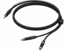 Samec 3,5mm kabel – 2x RCA / Cinch RCA / CinchUltraflex 1...