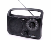 Rádio AKAI, APR-85BT, přenosné, Bluetooth, USB, AM/FM rádio, 240V nebo baterie 4xUM2