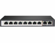 Switch Perses 8X EX-SG1008PE 10/100 / 1000M TX PoE AT / AF, 2X GE SFP Full Gigabit PoE