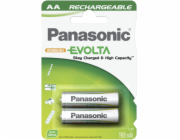 1x2 Panasonic Aku NiMH Mignon AA 1900 mAh Rechargeable Evolta