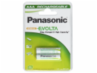 1x2 Panasonic Aku NiMH Micro AAA 750 mAh Rechargeable Evolta